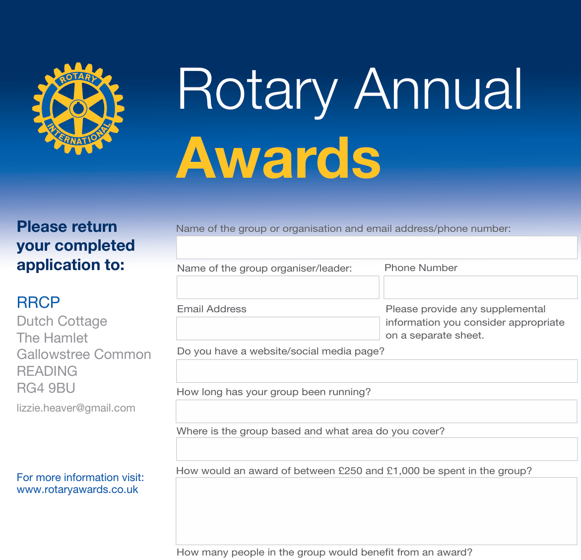 Reading Rotary Awards